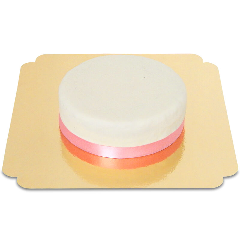 White Cake with Cake Ribbon