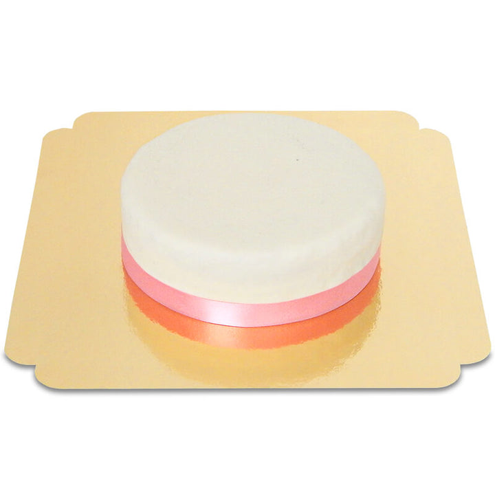 White Cake with Cake Ribbon