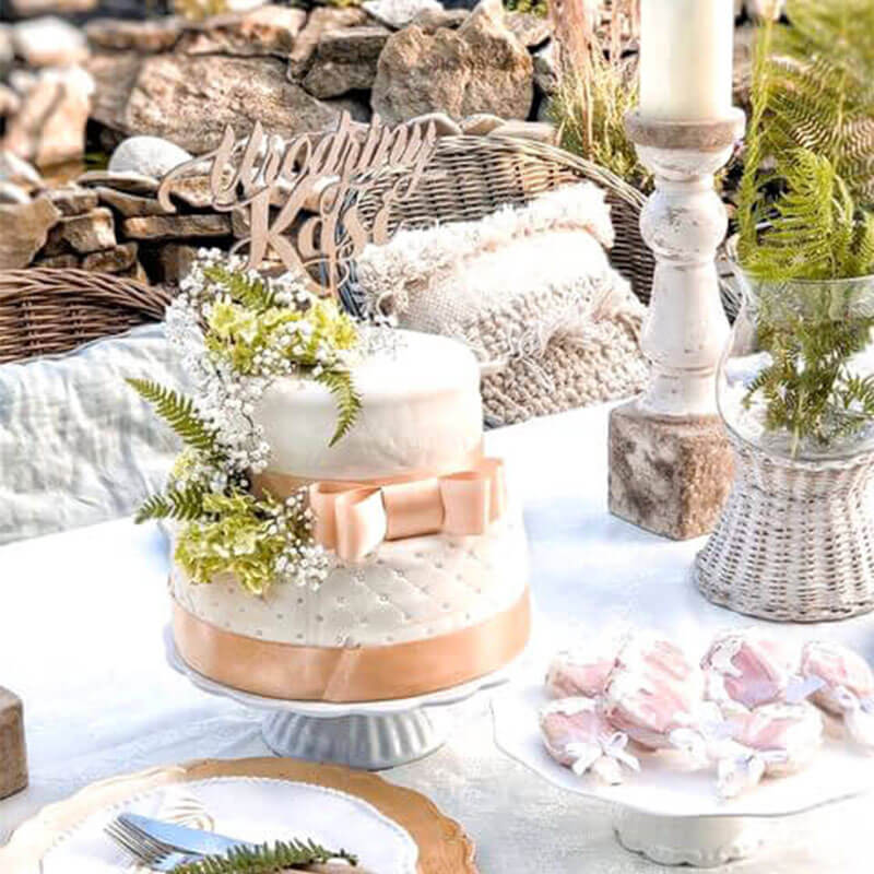 "Just Married" candy bar set incl. wedding cake