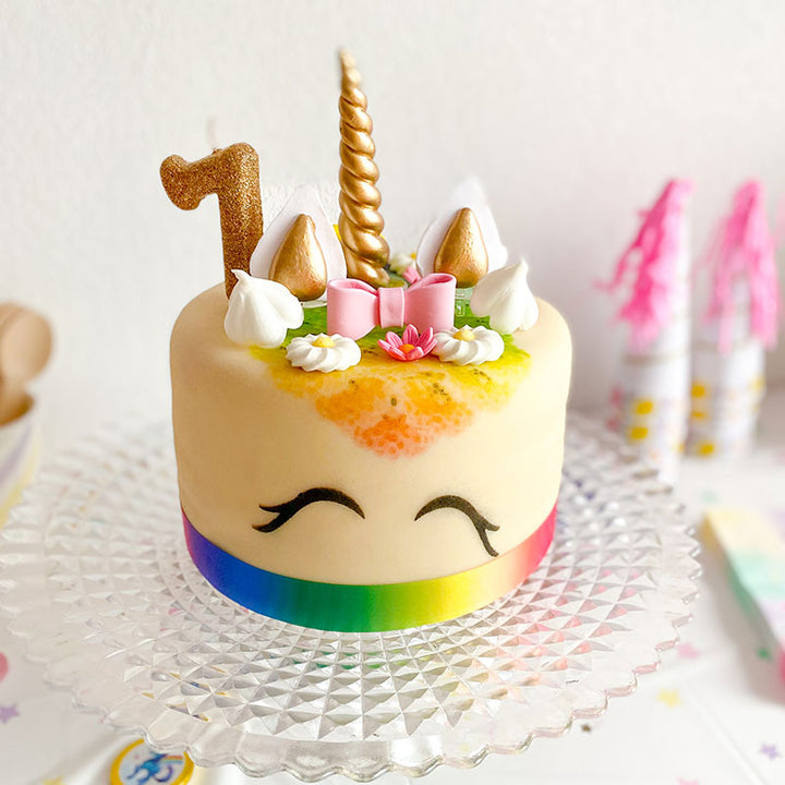 Rainbow Unicorn Deluxe Cake – double height
