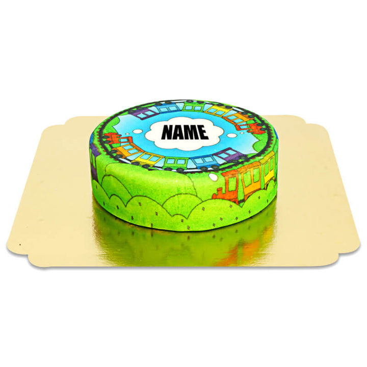 Train cake for children