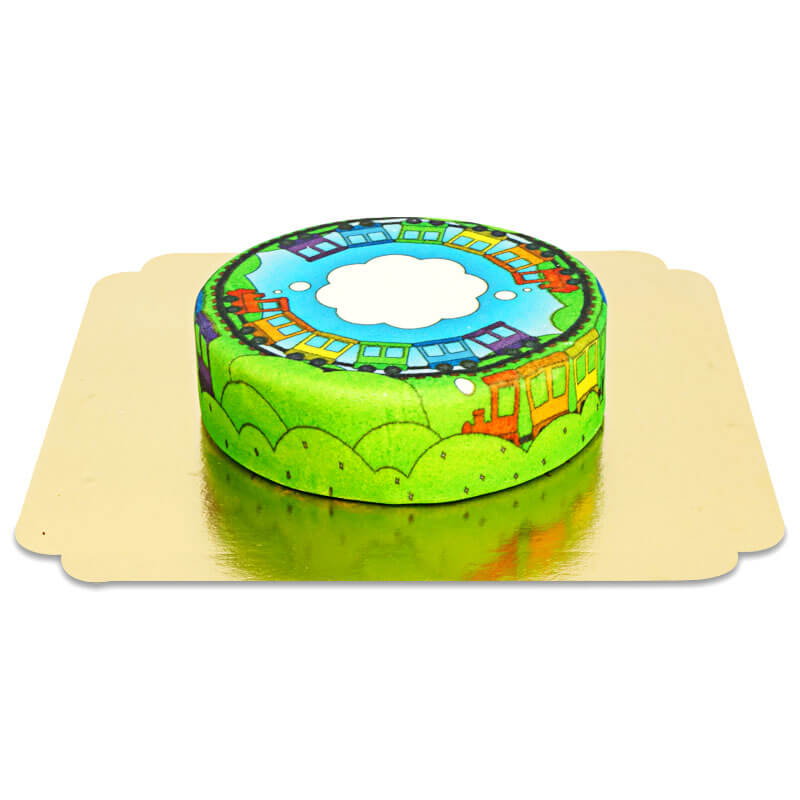 Train cake for children